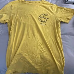 yellow tee shirt oversized